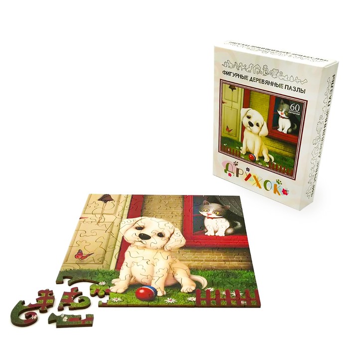 Фигурный деревянный пазл «Дружок»
Фигурный деревянный пазл «Дружок»