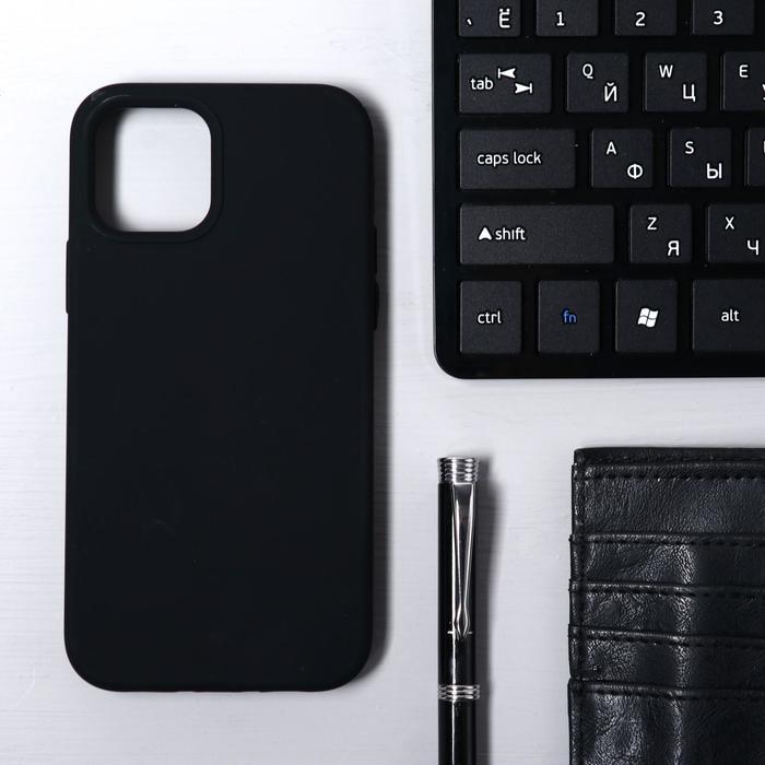Чехол Krutoff, для iPhone 12/12 Pro, матовый, черный
Чехол Krutoff, для iPhone 12/12 Pro, матовый, черный