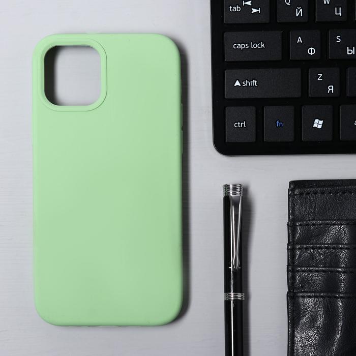 Чехол Krutoff, для iPhone 12/12 Pro, матовый, мятный
Чехол Krutoff, для iPhone 12/12 Pro, матовый, мятный