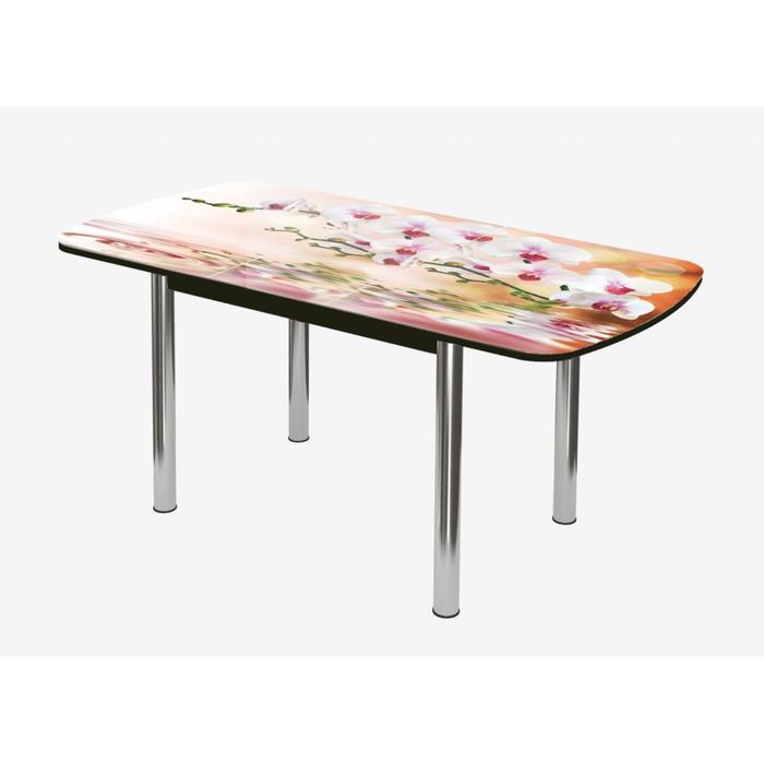 Стол раздвижной Бостон 3 1100/1420х700х745 с фотопечатью Орхидея на воде венге/хром
Стол раздвижной Бостон 3 1100/1420х700х745 с фотопечатью Орхидея на воде венге/хром