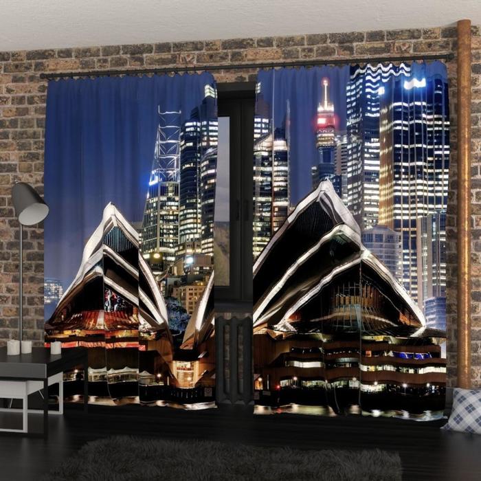 Фотошторы «Вид на сиднейскую гавань», размер 145х260 см, блэкаут
Фотошторы «Вид на сиднейскую гавань», размер 145х260 см, блэкаут