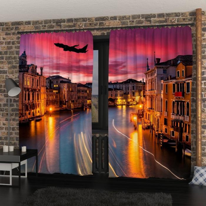Фотошторы «Закат над Гранд каналом», размер 145х260 см, блэкаут
Фотошторы «Закат над Гранд каналом», размер 145х260 см, блэкаут
