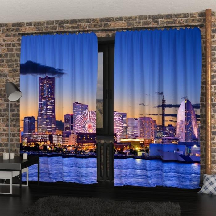 Фотошторы «Йокогама», размер 145х260 см, блэкаут 
Фотошторы «Йокогама», размер 145х260 см, блэкаут