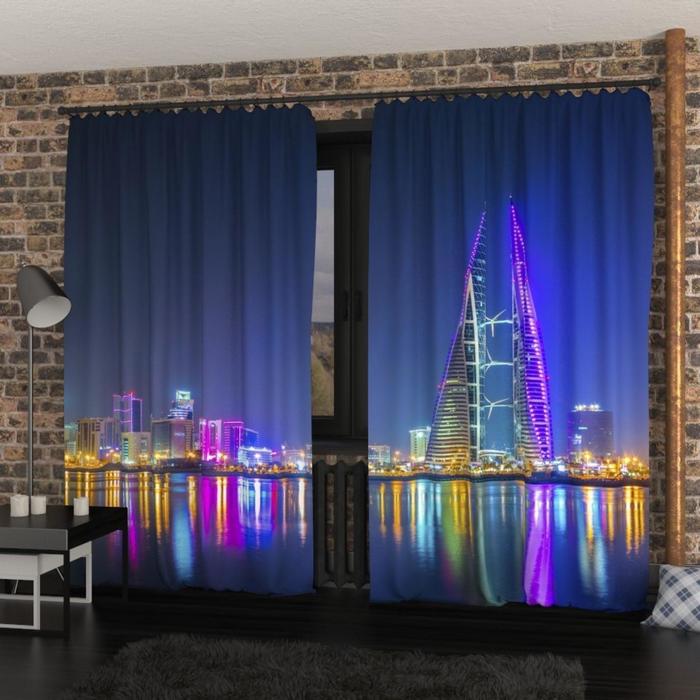 Фотошторы «Манама ночью», размер 145х260 см, блэкаут
Фотошторы «Манама ночью», размер 145х260 см, блэкаут