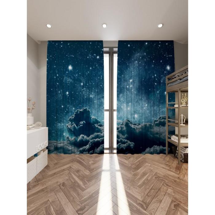 Фотошторы «Ночное небо и облака», размер 145х260 см, блэкаут
Фотошторы «Ночное небо и облака», размер 145х260 см, блэкаут