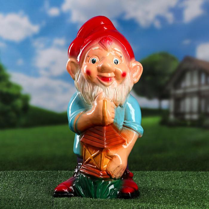 Садовая фигура "Гном с фонарем", разноцветная, микс, 46 см
Садовая фигура "Гном с фонарем", разноцветная, микс, 46 см