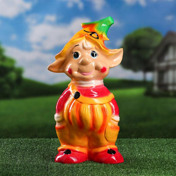 Садовая фигура "Эльф Тыковка", керамика, 40 см, микс
Садовая фигура "Эльф Тыковка", керамика, 40 см, микс