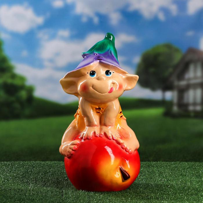 Садовая фигура "Эльф на яблоке", микс, 40 см
Садовая фигура "Эльф на яблоке", микс, 40 см