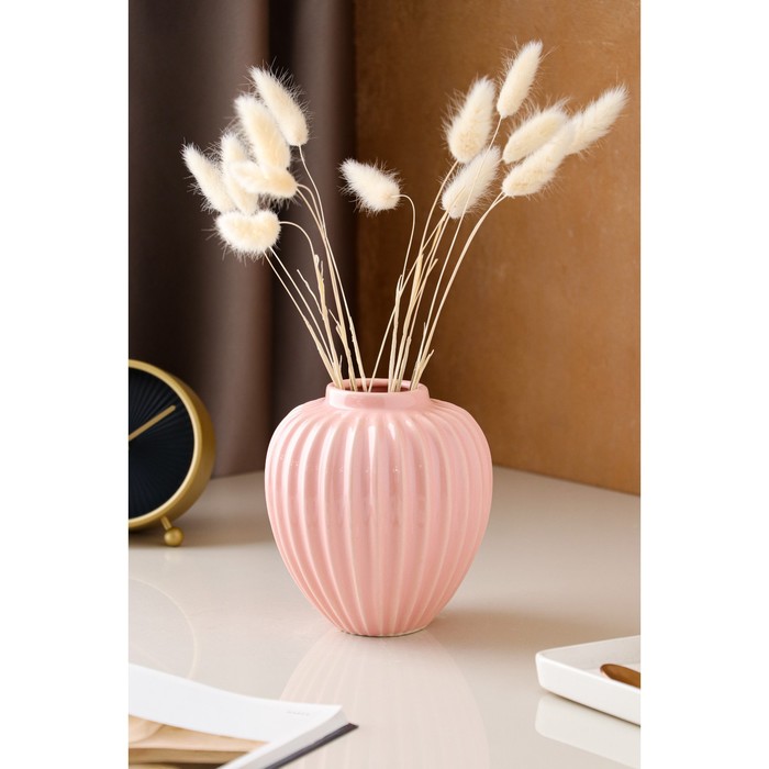 Ваза керамическая "Шарик", настольная, глянец, розовая, 14 см
Ваза керамическая "Шарик", настольная, глянец, розовая, 14 см