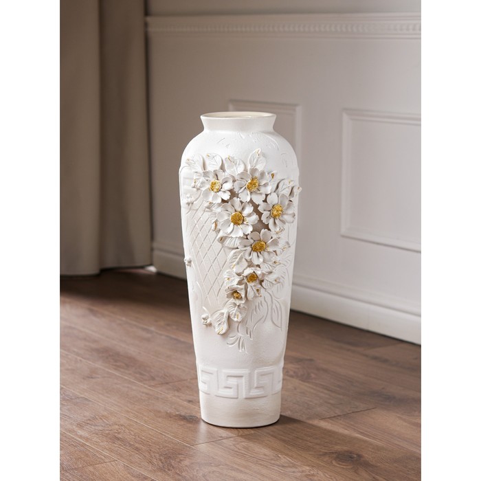 Ваза керамическая "Арго", напольная, лепка, белая, 62 см
Ваза керамическая "Арго", напольная, лепка, белая, 62 см