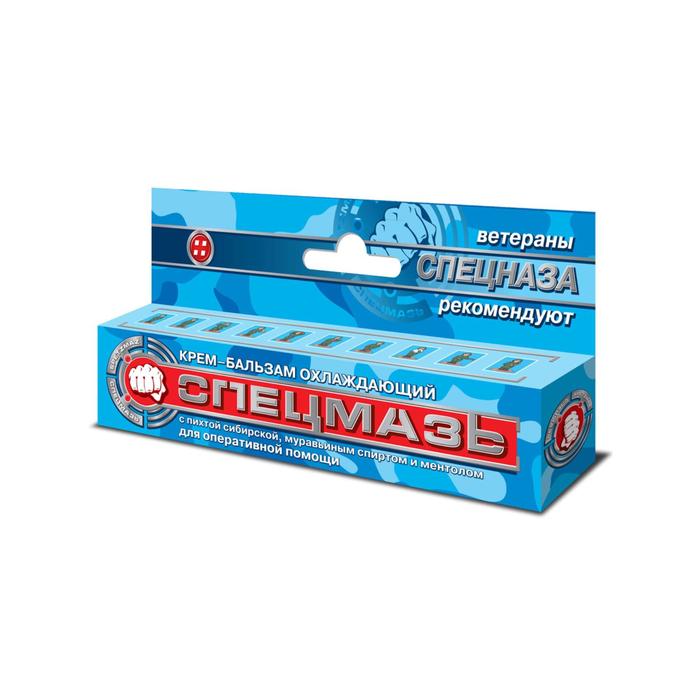 Крем-бальзам охлаждающий Спецмазь, 44 мл
Крем-бальзам охлаждающий Спецмазь, 44 мл