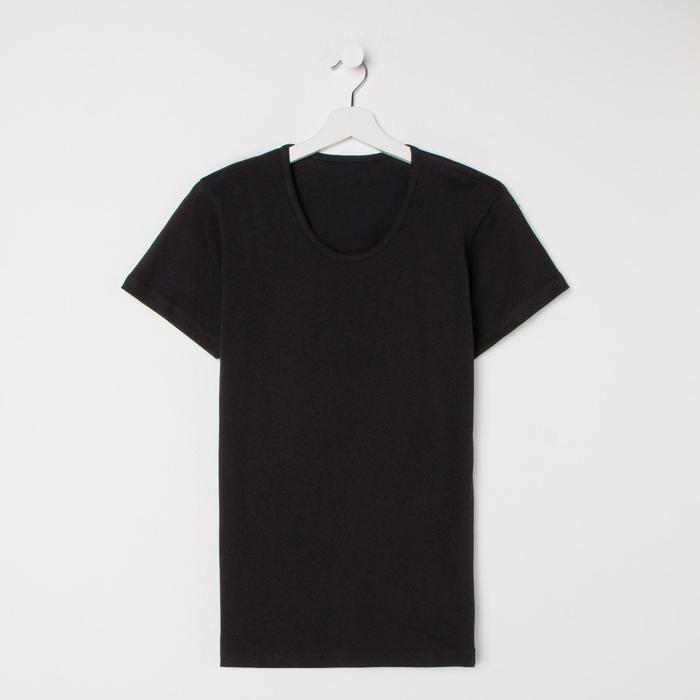 Футболка женская однотонная, цвет чёрный, размер 56
Футболка женская однотонная, цвет чёрный, размер 56