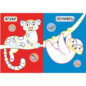 Первые раскраски с цветным контуром для малышей «Обитатели джунглей. 32 большие наклейки»
Первые раскраски с цветным контуром для малышей «Обитатели джунглей. 32 большие наклейки»