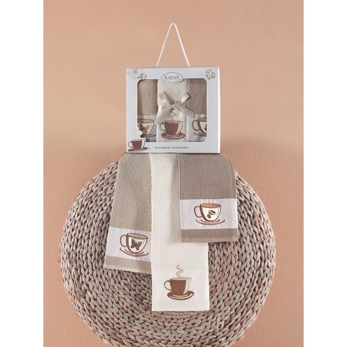 фото Кухонное полотенце fram, размер 45x65 см - 3 шт karna