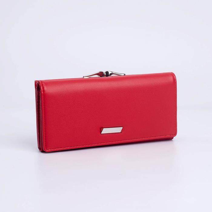 Кошелёк женский, отдел на кнопке, цвет красный
Кошелёк женский, отдел на кнопке, цвет красный