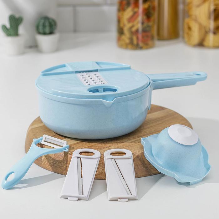 Овощерезка Blur с контейнером, 5 насадок, овощечистка
Овощерезка Blur с контейнером, 5 насадок, овощечистка