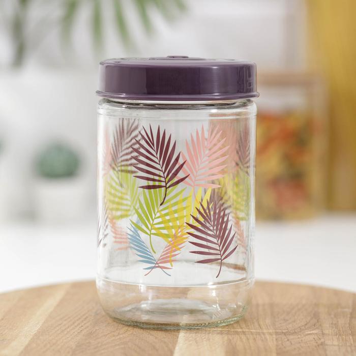 Банка для сыпучих продуктов «Листья», 600 мл
Банка для сыпучих продуктов «Листья», 600 мл