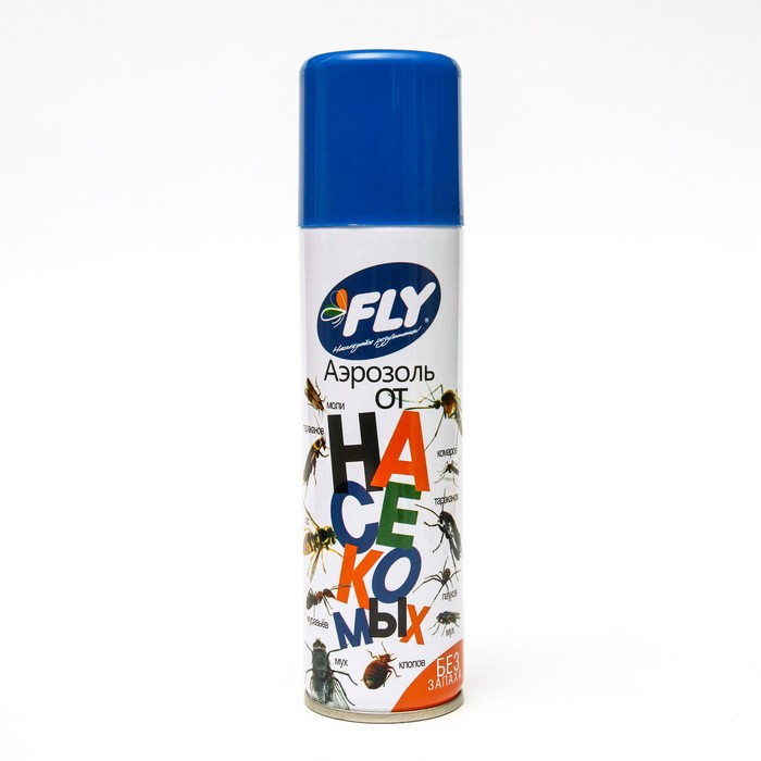 Аэрозоль от летающих и ползающих насекомых "Fly", без запаха, флакон, 145 мл