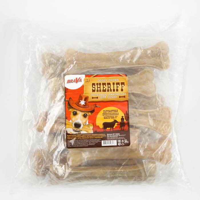 Лакомство BraVa Sheriff для собак сыромятная прес.косточка 9" 20см, 10х145-150 г
Лакомство BraVa Sheriff для собак сыромятная прес.косточка 9" 20см, 10х145-150 г