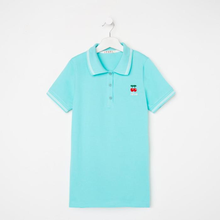 Футболка для девочки, цвет светло-бирюзовый, рост 164 см
Футболка для девочки, цвет светло-бирюзовый, рост 164 см