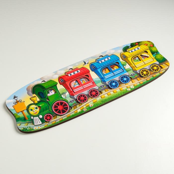 Пазл-сортер "Паровозик 3 вагона"
Пазл-сортер "Паровозик 3 вагона"