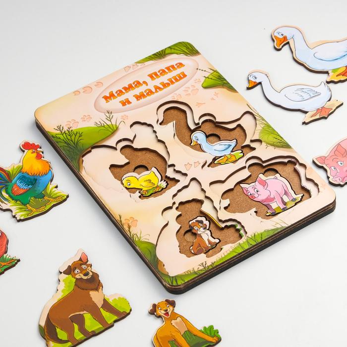 Пазл-сортер "Больше-меньше. Семья - домашние животные"
Пазл-сортер "Больше-меньше. Семья - домашние животные"