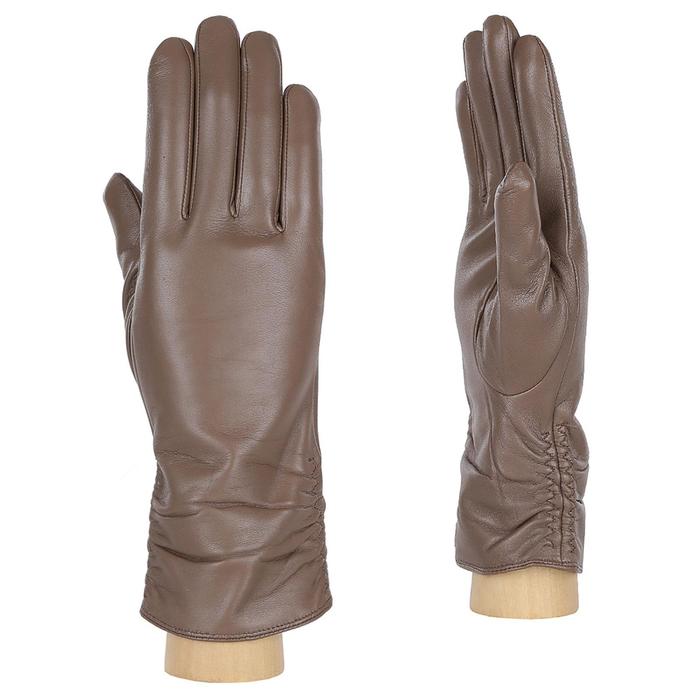 Перчатки женские, натуральная кожа (Размер 7.5) темно-бежевый 
Перчатки женские, натуральная кожа (Размер 7.5) темно-бежевый