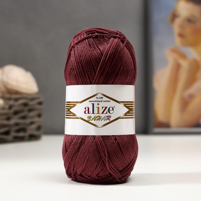 Пряжа "Bahar" 100% мерсеризованный хлопок 260м/100гр (470 винный)
Пряжа "Bahar" 100% мерсеризованный хлопок 260м/100гр (470 винный)