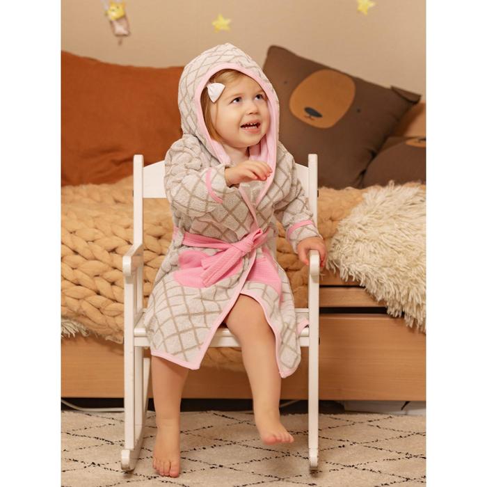 Халат махровый «Сердечко», рост 98 см
Халат махровый «Сердечко», рост 98 см