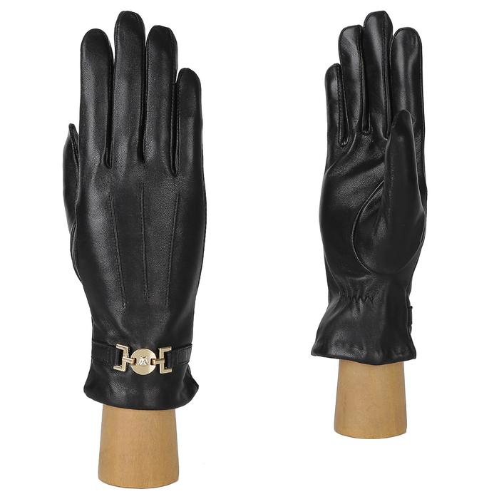 Перчатки женские натуральная кожа (Размер 6.5) черный 
Перчатки женские натуральная кожа (Размер 6.5) черный