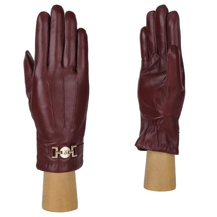 Перчатки женские натуральная кожа (Размер 8) бордовый