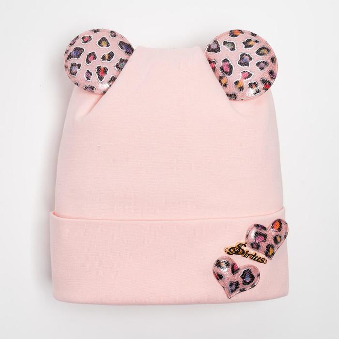 Шапка для девочки "Ушки", цвет розовый, размер 50-52 (3-5 лет)
Шапка для девочки "Ушки", цвет розовый, размер 50-52 (3-5 лет)