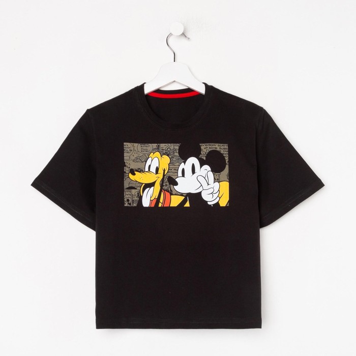 Футболка укороченная «Original» Микки Маус, цвет чёрный
Футболка укороченная «Original» Микки Маус, цвет чёрный