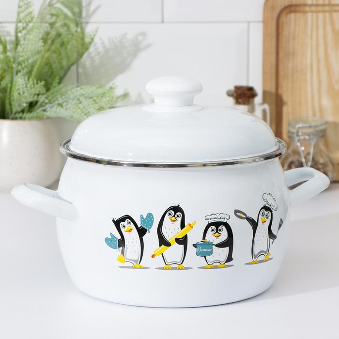 Кастрюля «Пингвины», 3,5 л, полусфера
Кастрюля «Пингвины», 3,5 л, полусфера
