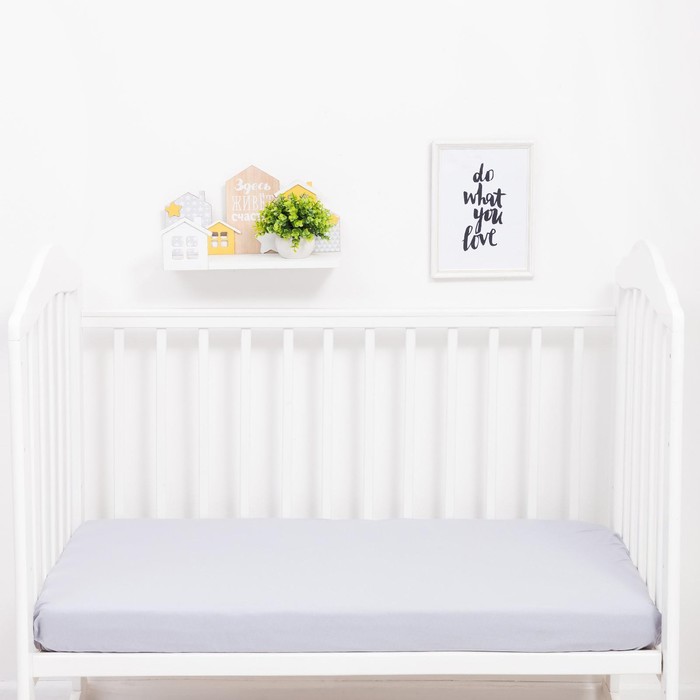 Простыня на резинке "Крошка Я", 60*120+20 см, серый
Простыня на резинке "Крошка Я", 60*120+20 см, серый