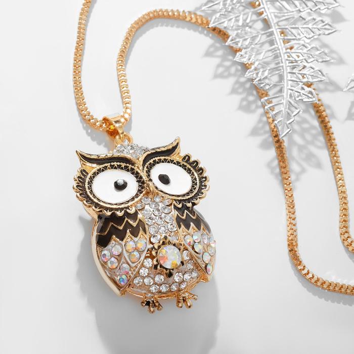 Кулон "Сова" яркость, цвет бело-чёрный в золоте ,74см
Кулон "Сова" яркость, цвет бело-чёрный в золоте ,74см