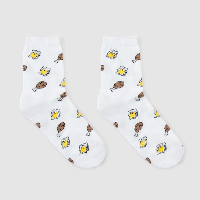 Носки мужские «Пиво и курочка» цвет белый, размер 29
Носки мужские «Пиво и курочка» цвет белый, размер 29