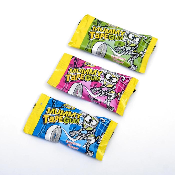 Жевательная резинка-рулетка Mummy Tape Gum, ассорти, 15 г
Жевательная резинка-рулетка Mummy Tape Gum, ассорти, 15 г