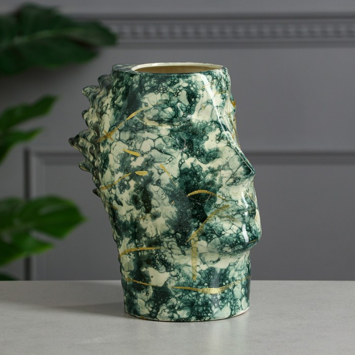 Ваза керамическая "Афродита", настольная, под мрамор, зелёная, 24 см, 1 сорт
Ваза керамическая "Афродита", настольная, под мрамор, зелёная, 24 см, 1 сорт
