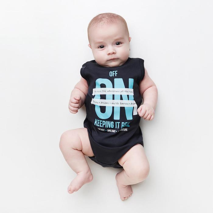 Боди детский ON/OFF, цвет графит, рост 74 см
Боди детский ON/OFF, цвет графит, рост 74 см