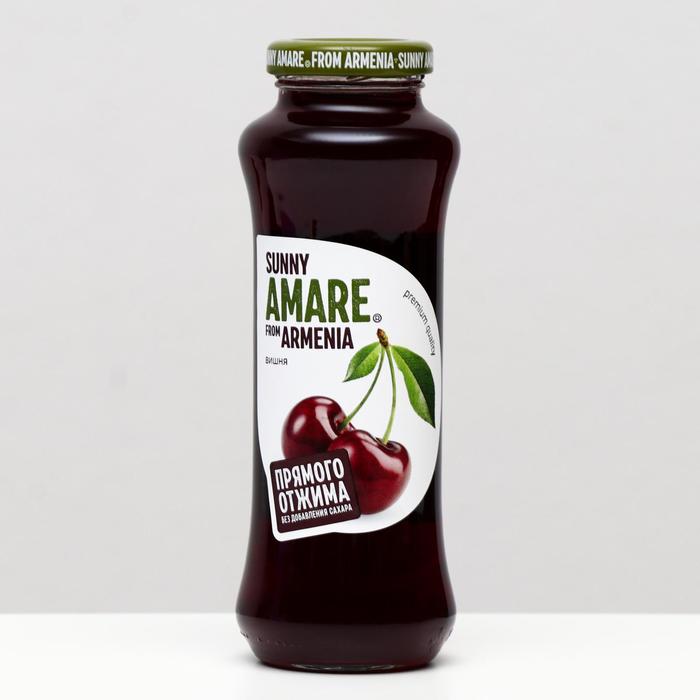 Вишнёвый сок прямого отжима SUNNY AMARE, без сахара, 250 мл
Вишнёвый сок прямого отжима SUNNY AMARE, без сахара, 250 мл