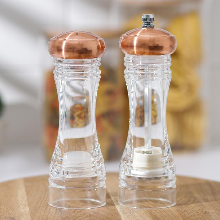 Набор для специй «Парехо», 10×5×17 см, керамический механизм
Набор для специй «Парехо», 10×5×17 см, керамический механизм