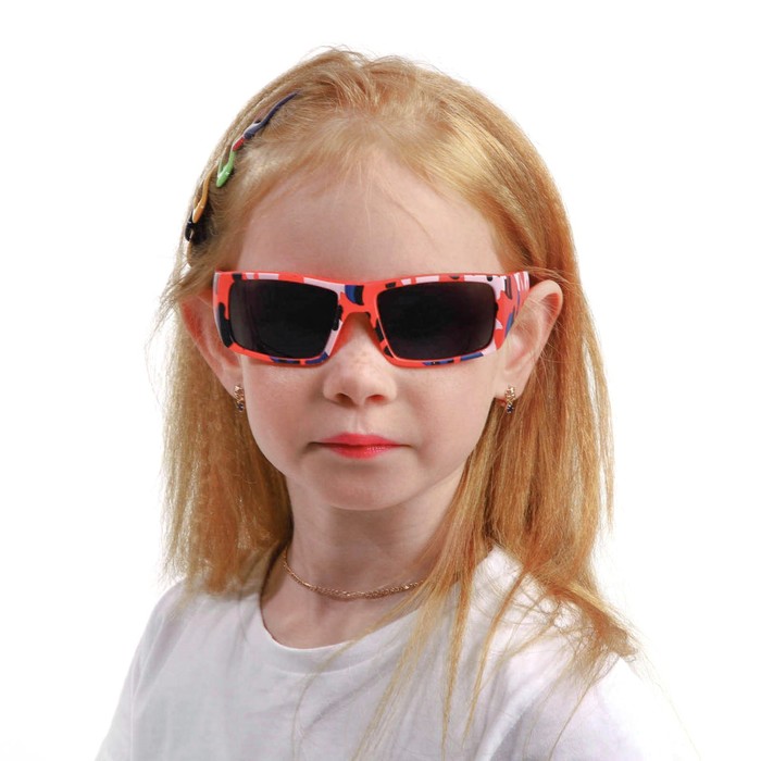 фото Очки солнцезащитные детские, uv400, линза 3.8х5.5 см, ширина 12 см, дужка 13 см, микс мастер к
