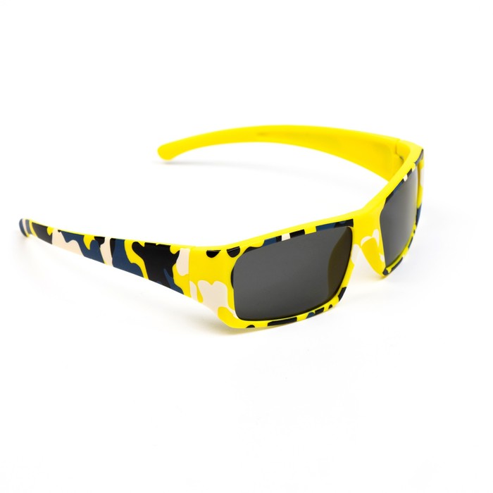фото Очки солнцезащитные детские, uv 400, линза 3.8х5.5 см, ширина 12 см, дужка 13 см, желтые мастер к