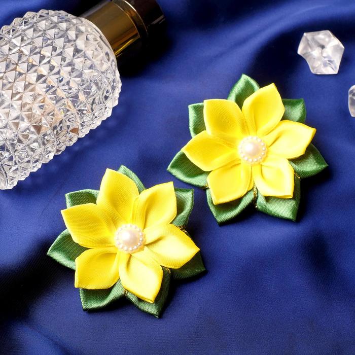 Резинка для волос "Цветочек" (цена за пару) жёлто-зелёный
Резинка для волос "Цветочек" (цена за пару) жёлто-зелёный