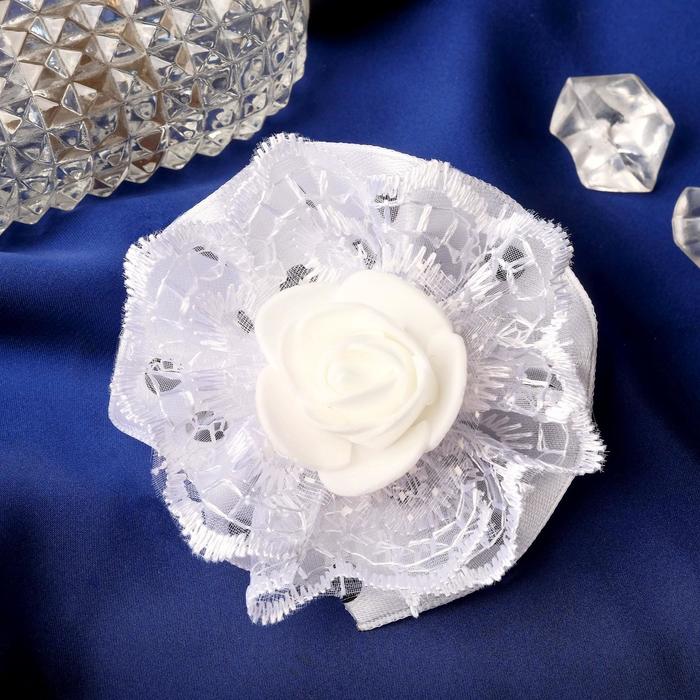 Резинка для волос "Розочка" в горошек, чёрно-белая
Резинка для волос "Розочка" в горошек, чёрно-белая