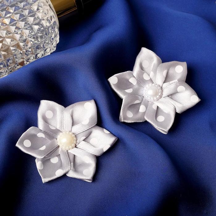 Резинка для волос "Цветочек в горошек" (цена за пару) серый
Резинка для волос "Цветочек в горошек" (цена за пару) серый