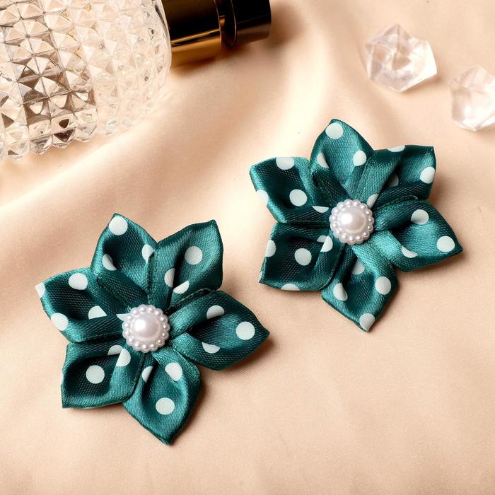 Резинка для волос "Цветочек в горошек" (цена за пару) тёмно-зелёный
Резинка для волос "Цветочек в горошек" (цена за пару) тёмно-зелёный