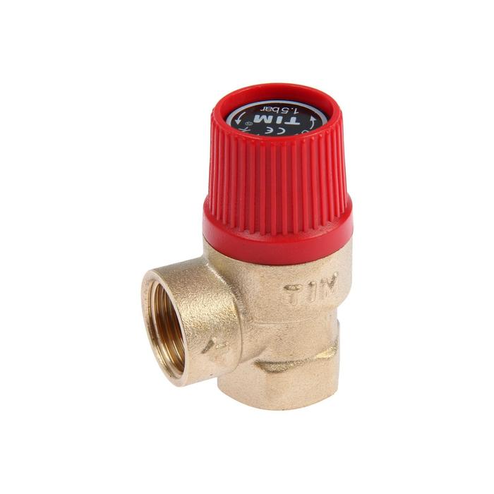 Клапан предохранительный TIM BL22FF-K-1.5, внутренняя/внутренняя резьба 1/2", 1.5 бар
Клапан предохранительный TIM BL22FF-K-1.5, внутренняя/внутренняя резьба 1/2", 1.5 бар