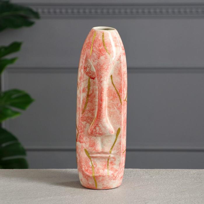 Ваза керамическая "Лицо", настольная, под мрамор, красная, 1 сорт
Ваза керамическая "Лицо", настольная, под мрамор, красная, 1 сорт